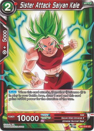 Sister Attack Saiyan Kale [TB1-016] | Nerdhalla Games