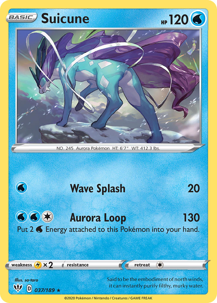 Suicune (037/189) (Theme Deck Exclusive) [Sword & Shield: Darkness Ablaze] | Nerdhalla Games