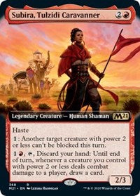 Subira, Tulzidi Caravanner (Extended Art) [Core Set 2021] | Nerdhalla Games