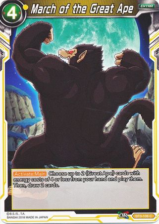 March of the Great Ape [BT3-106] | Nerdhalla Games