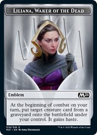 Emblem - Liliana, Waker of the Dead [Core Set 2021] | Nerdhalla Games