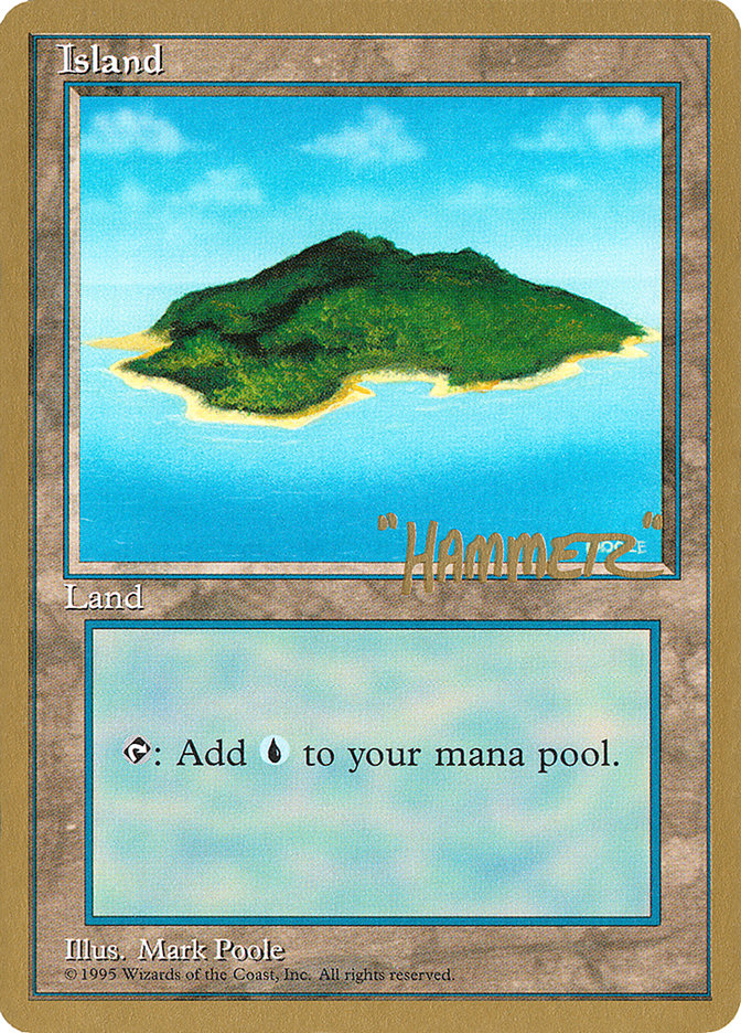 Island (shr367) (Shawn "Hammer" Regnier) [Pro Tour Collector Set] | Nerdhalla Games