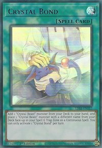 Crystal Bond (Blue) [LDS1-EN112] Ultra Rare | Nerdhalla Games