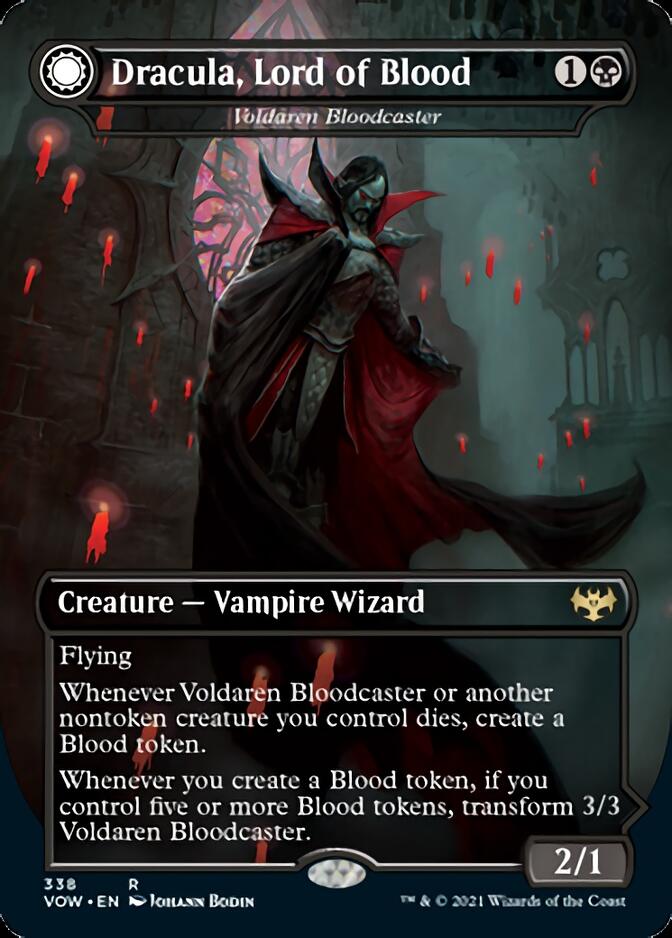 Voldaren Bloodcaster // Bloodbat Summoner - Dracula, Lord of Blood // Dracula, Lord of Bats [Innistrad: Crimson Vow] | Nerdhalla Games