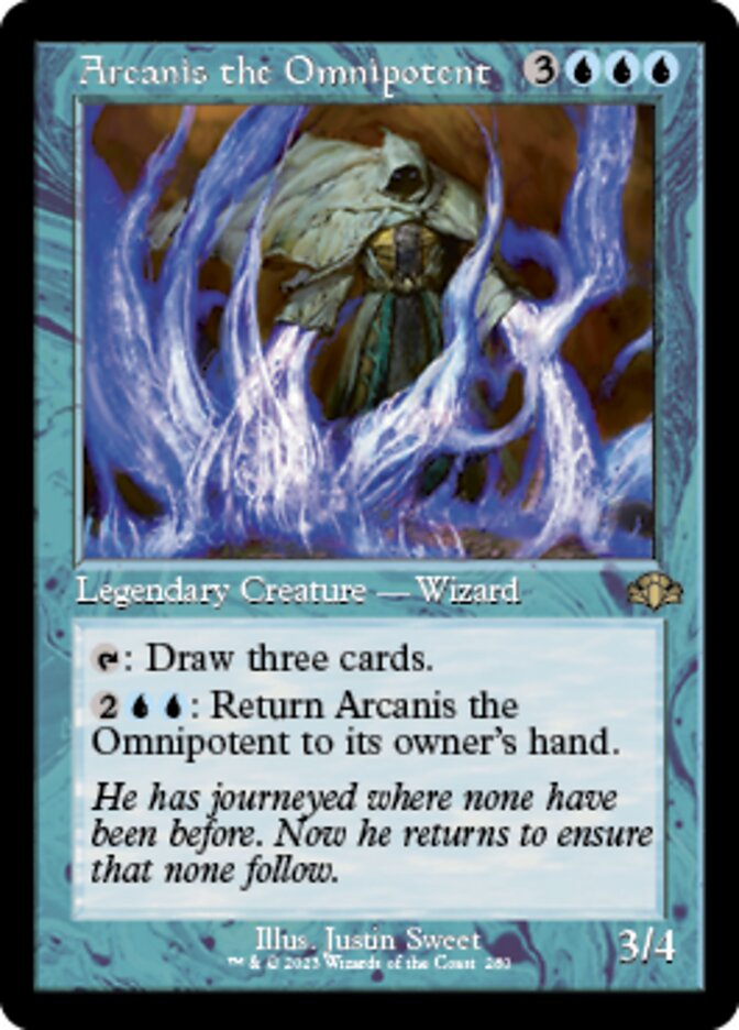 Arcanis the Omnipotent (Retro) [Dominaria Remastered] | Nerdhalla Games