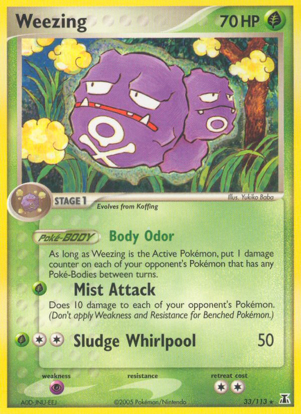 Weezing (33/113) [EX: Delta Species] | Nerdhalla Games