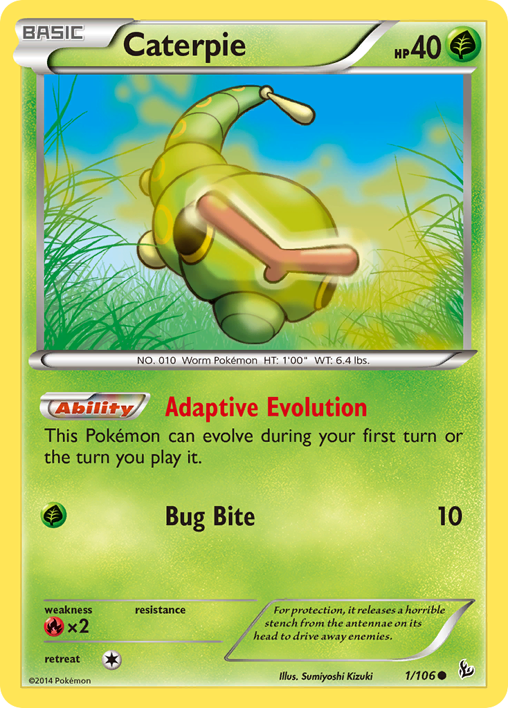 Caterpie (1/106) [XY: Flashfire] | Nerdhalla Games