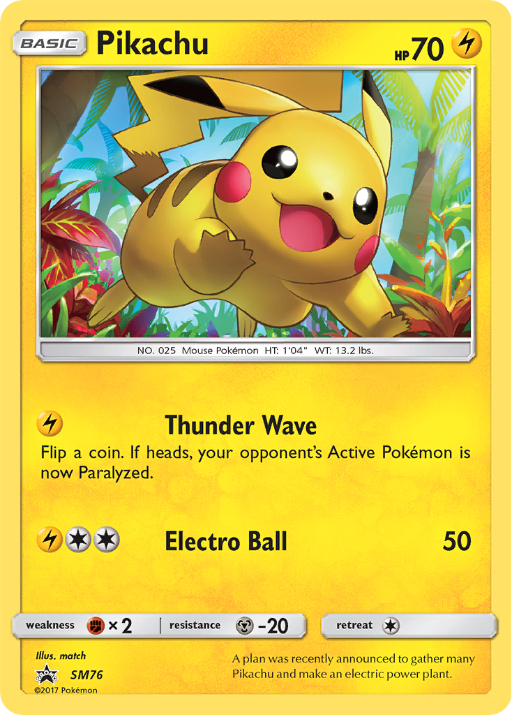 Pikachu (SM76) [Sun & Moon: Black Star Promos] | Nerdhalla Games