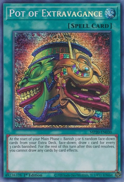 Pot of Extravagance [MP20-EN030] Prismatic Secret Rare | Nerdhalla Games