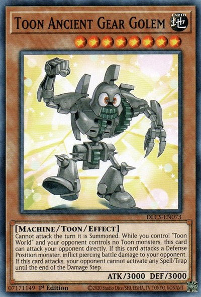 Toon Ancient Gear Golem [DLCS-EN073] Common | Nerdhalla Games