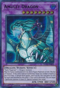 Amulet Dragon (Green) [DLCS-EN005] Ultra Rare | Nerdhalla Games