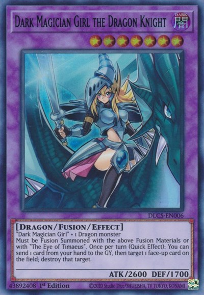 Dark Magician Girl the Dragon Knight (Blue) [DLCS-EN006] Ultra Rare | Nerdhalla Games