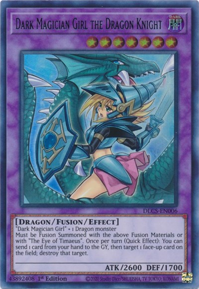 Dark Magician Girl the Dragon Knight (Alternate Art) (Green) [DLCS-EN006] Ultra Rare | Nerdhalla Games