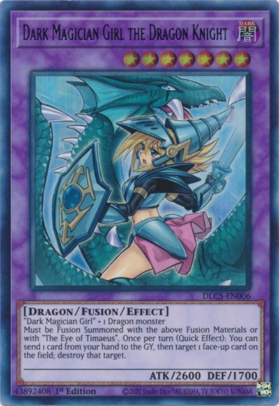 Dark Magician Girl the Dragon Knight (Alternate Art) (Purple) [DLCS-EN006] Ultra Rare | Nerdhalla Games