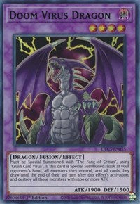 Doom Virus Dragon (Blue) [DLCS-EN055] Ultra Rare | Nerdhalla Games