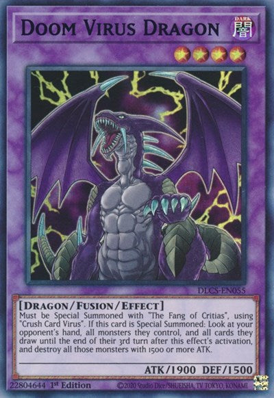 Doom Virus Dragon (Purple) [DLCS-EN055] Ultra Rare | Nerdhalla Games