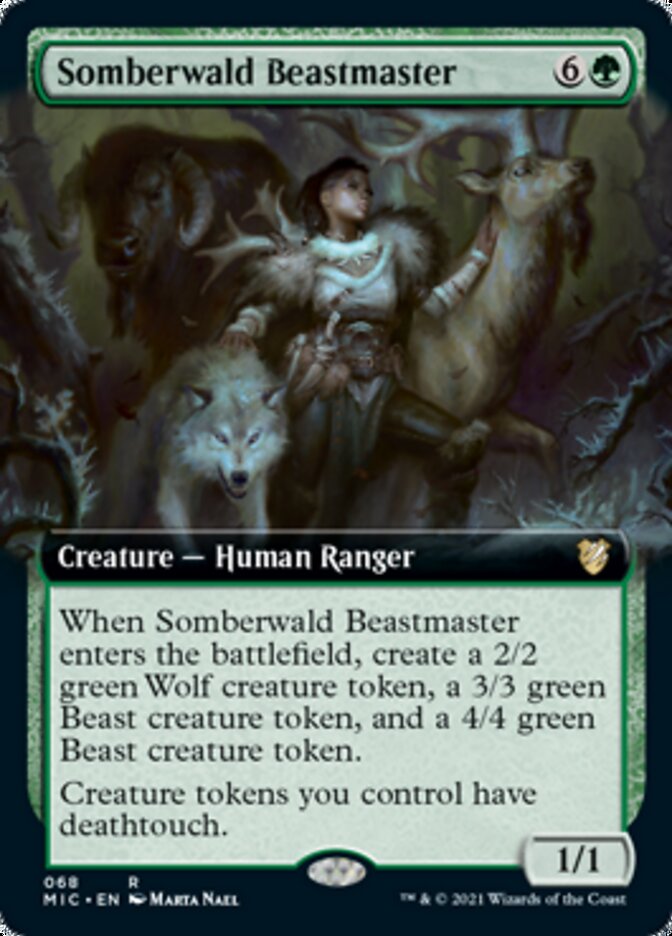 Somberwald Beastmaster (Extended) [Innistrad: Midnight Hunt Commander] | Nerdhalla Games