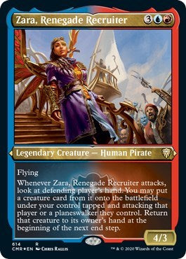 Zara, Renegade Recruiter (Foil Etched) [Commander Legends] | Nerdhalla Games