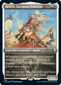 Keleth, Sunmane Familiar (Foil Etched) [Commander Legends] | Nerdhalla Games