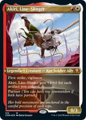 Akiri, Line-Slinger (Foil Etched) [Commander Legends] | Nerdhalla Games