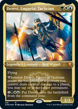 Derevi, Empyrial Tactician (Foil Etched) [Commander Legends] | Nerdhalla Games