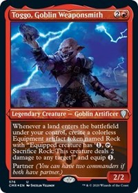 Toggo, Goblin Weaponsmith (Foil Etched) [Commander Legends] | Nerdhalla Games