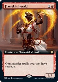 Flamekin Herald (Extended Art) [Commander Legends] | Nerdhalla Games