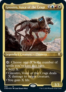 Gnostro, Voice of the Crags (Foil Etched) [Commander Legends] | Nerdhalla Games