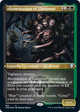 Abomination of Llanowar (Foil Etched) [Commander Legends] | Nerdhalla Games