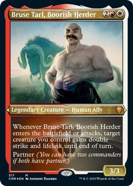 Bruse Tarl, Boorish Herder (Foil Etched) [Commander Legends] | Nerdhalla Games