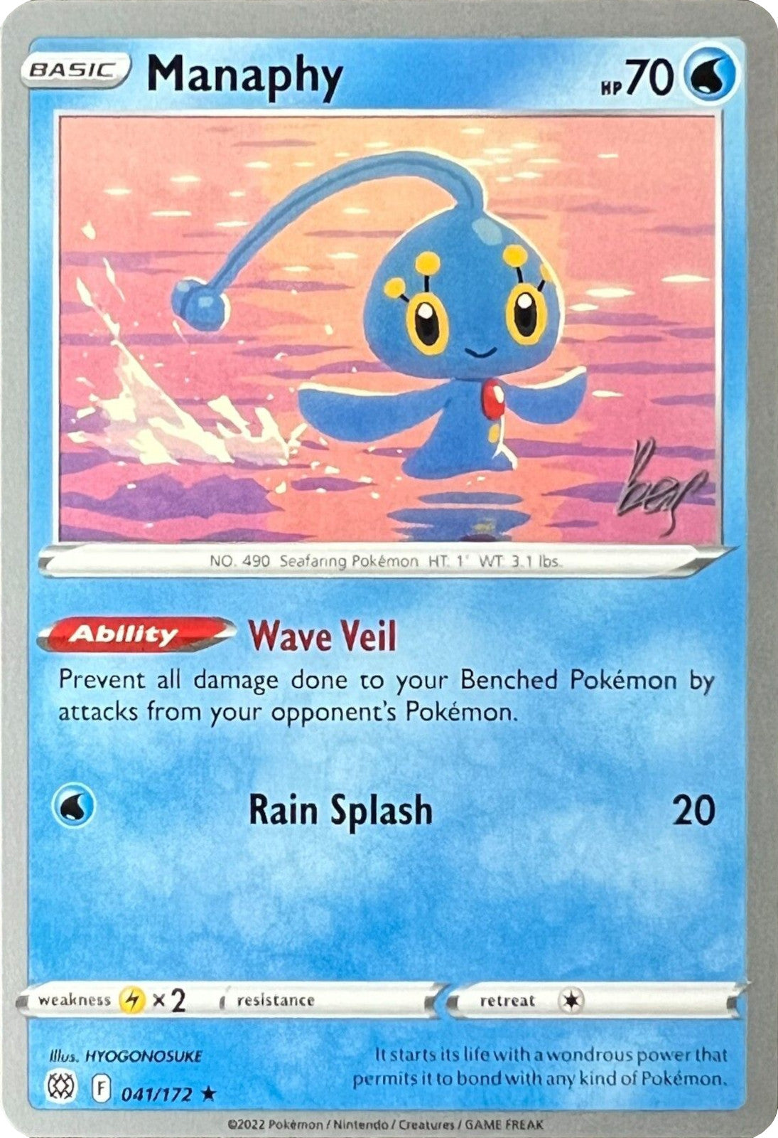 Manaphy (041/172) (Cheryl Again - Sebastian Lashmet) [World Championships 2022] | Nerdhalla Games