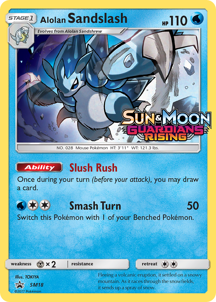 Alolan Sandslash (SM18) (Prerelease Promo) [Sun & Moon: Black Star Promos] | Nerdhalla Games