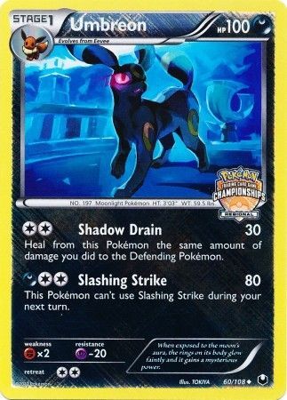 Umbreon (60/108) (Regional Championship Promo) [Black & White: Dark Explorers] | Nerdhalla Games