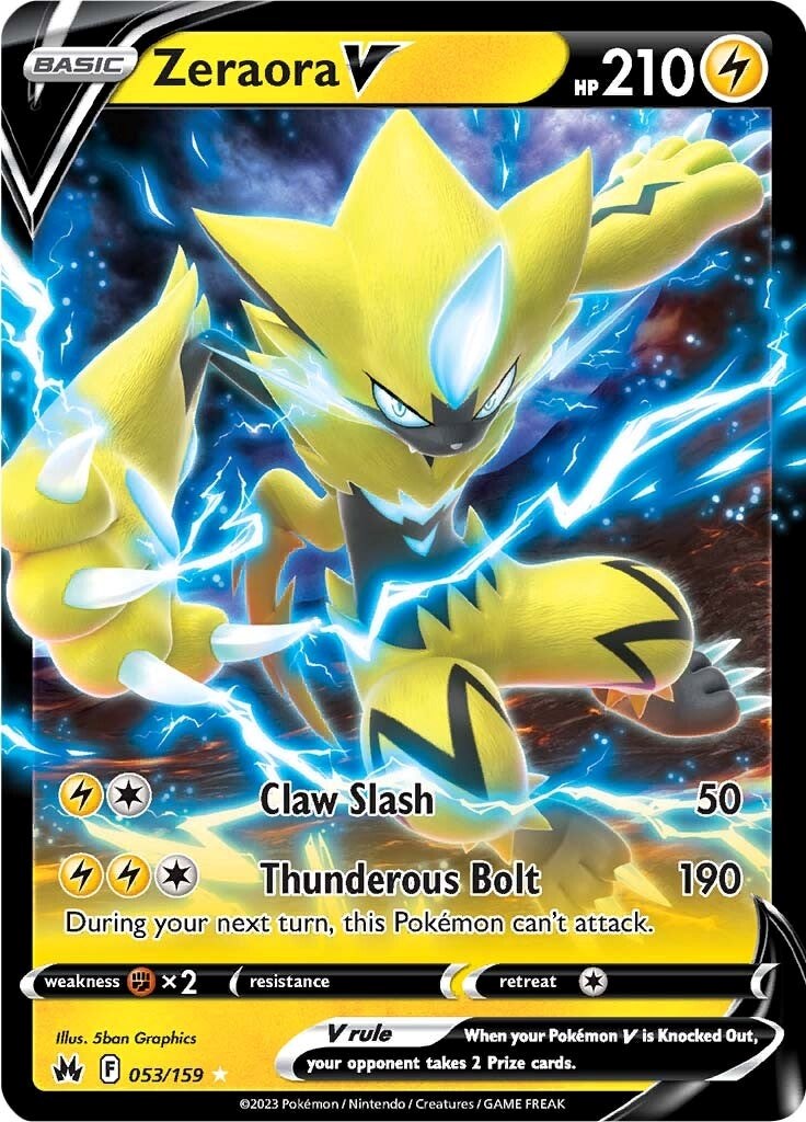 Zeraora V (053/159) [Sword & Shield: Crown Zenith] | Nerdhalla Games