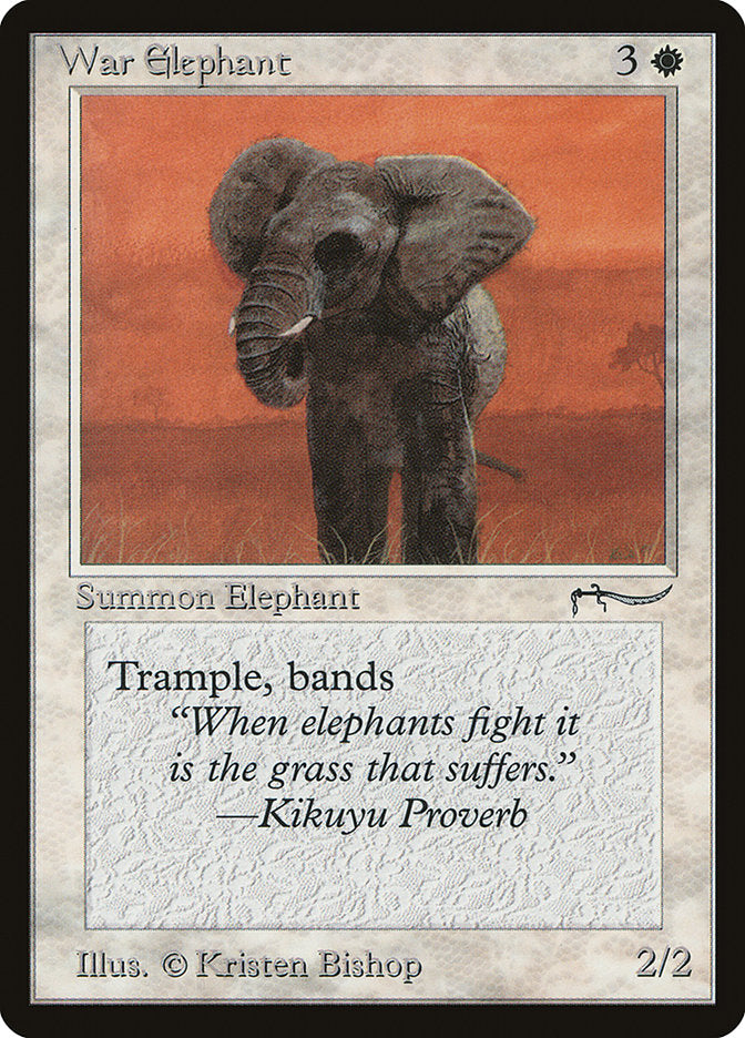 War Elephant (Light Mana Cost) [Arabian Nights] | Nerdhalla Games