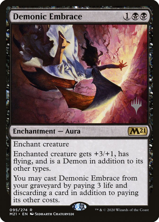 Demonic Embrace (Promo Pack) [Core Set 2021 Promos] | Nerdhalla Games