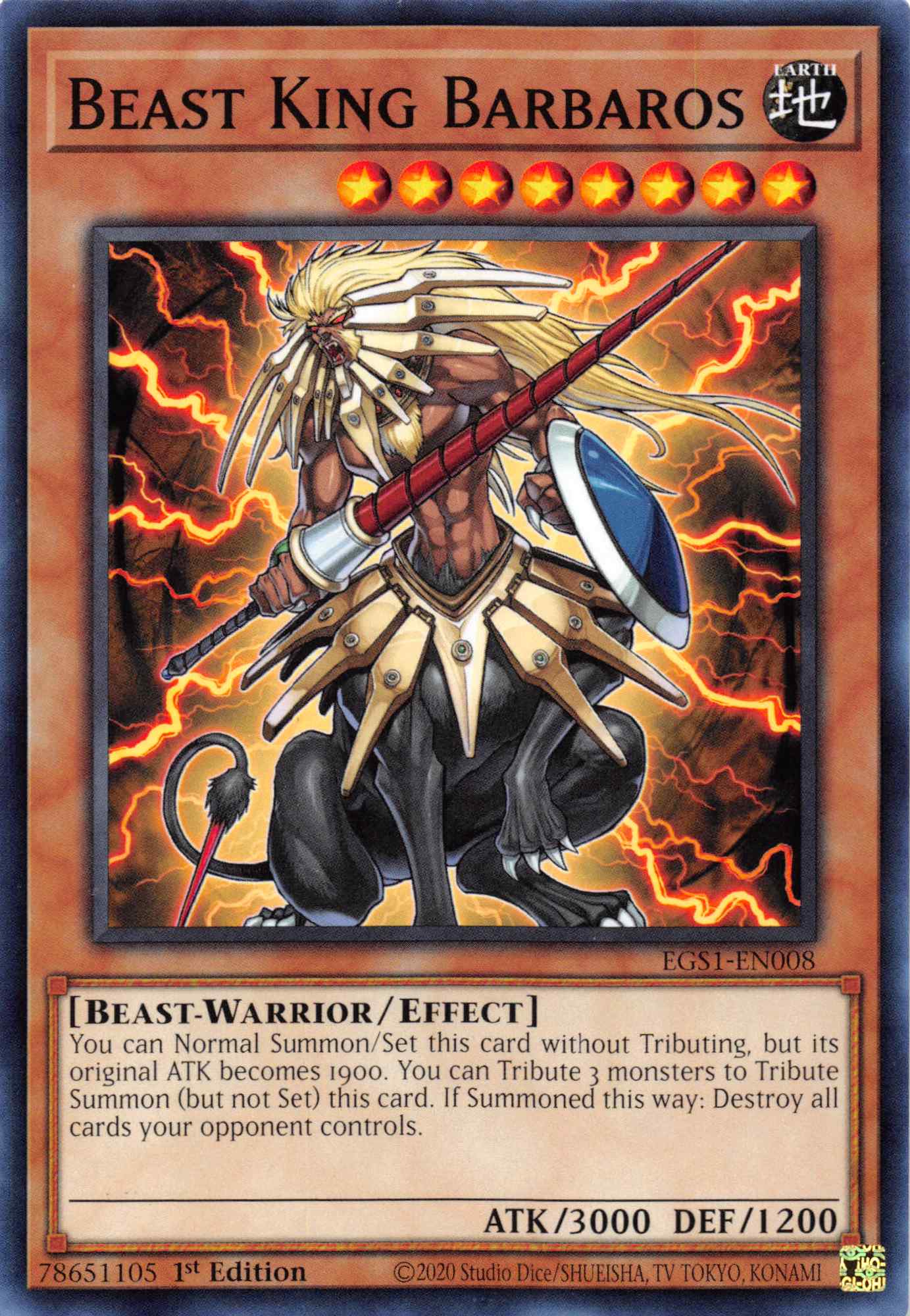 Beast King Barbaros [EGS1-EN008] Common | Nerdhalla Games