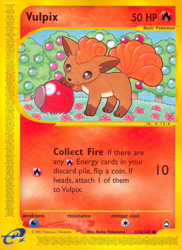 Vulpix (116/147) [Aquapolis] | Nerdhalla Games