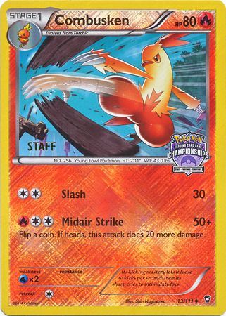 Combusken (13/111) (Championship Promo Staff) [XY: Furious Fists] | Nerdhalla Games