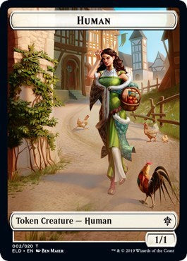 Human // Beast Double-sided Token (Challenger 2021) [Unique and Miscellaneous Promos] | Nerdhalla Games