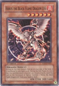 Horus the Black Flame Dragon LV6 [SOD-EN007] Super Rare | Nerdhalla Games