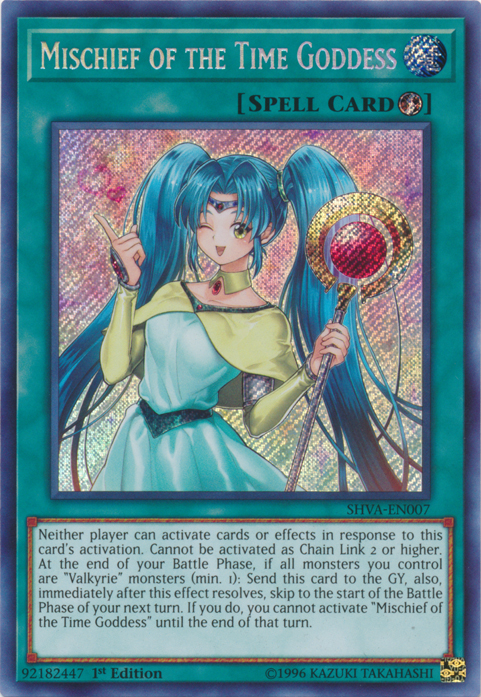 Mischief of the Time Goddess [SHVA-EN007] Secret Rare | Nerdhalla Games