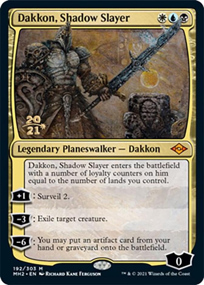 Dakkon, Shadow Slayer [Modern Horizons 2 Prerelease Promos] | Nerdhalla Games