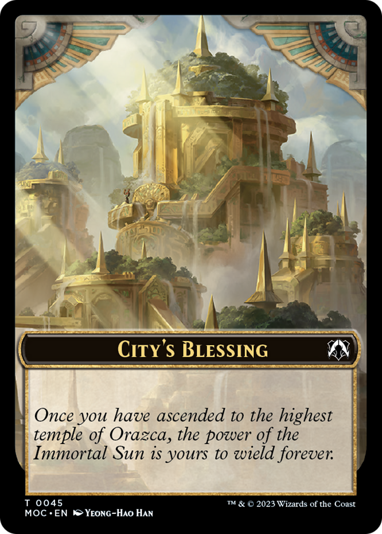 Elephant // City's Blessing Double-Sided Token [March of the Machine Commander Tokens] | Nerdhalla Games