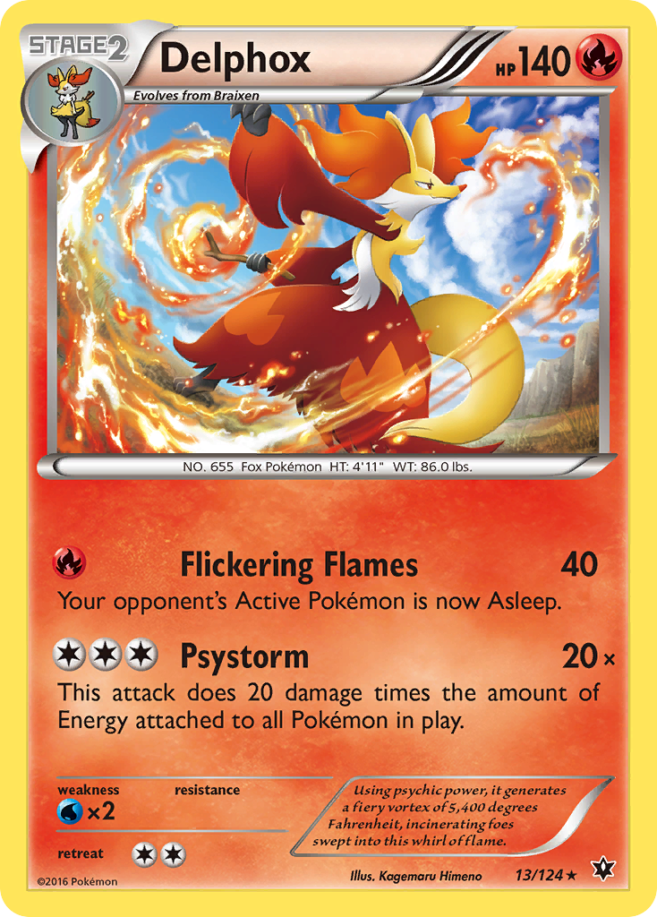 Delphox (13/124) [XY: Fates Collide] | Nerdhalla Games