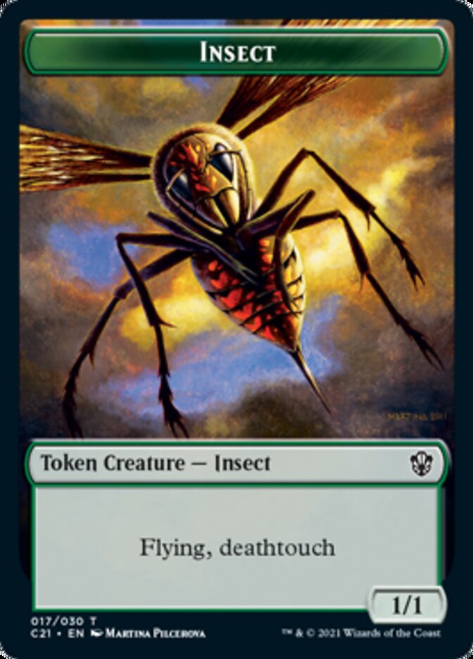 Beast (011) // Insect Token [Commander 2021 Tokens] | Nerdhalla Games