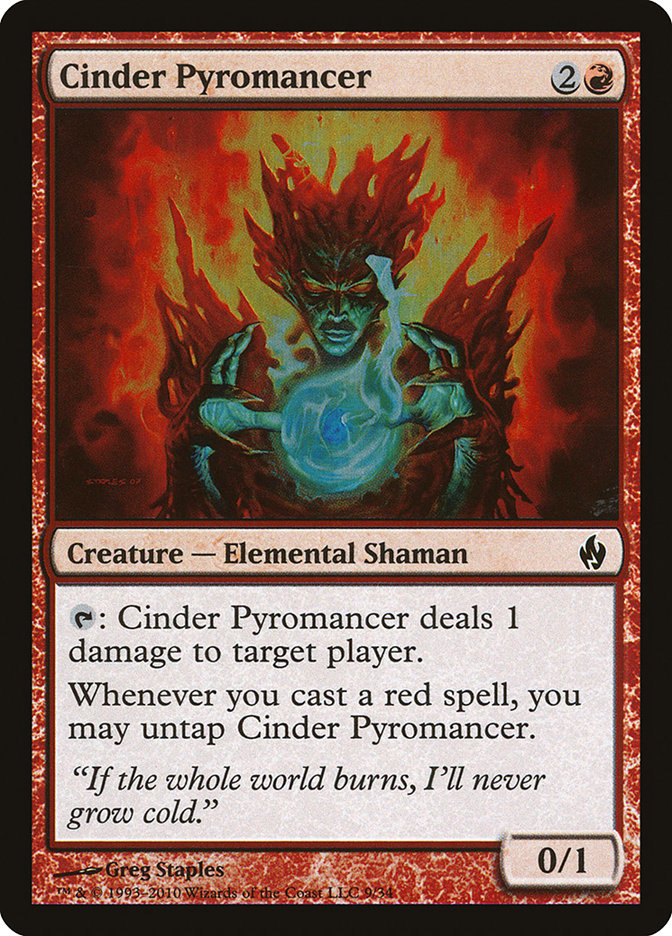 Cinder Pyromancer [Premium Deck Series: Fire and Lightning] | Nerdhalla Games