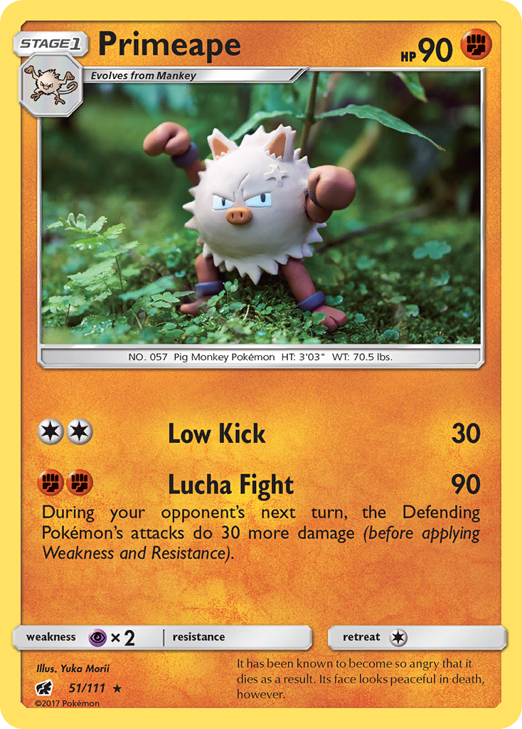 Primeape (51/111) [Sun & Moon: Crimson Invasion] | Nerdhalla Games