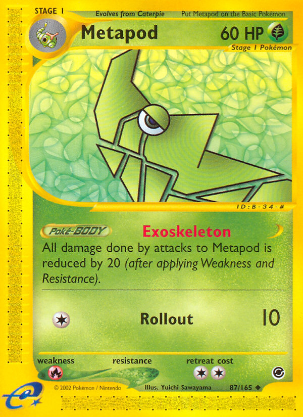 Metapod (87/165) [Expedition: Base Set] | Nerdhalla Games