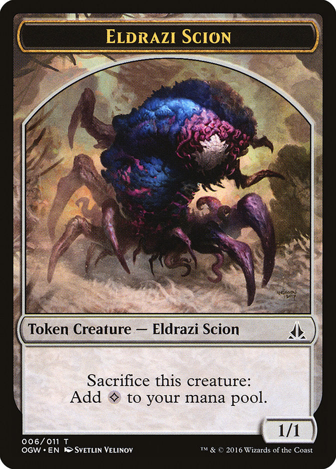 Eldrazi Scion (006/011) [Oath of the Gatewatch Tokens] | Nerdhalla Games